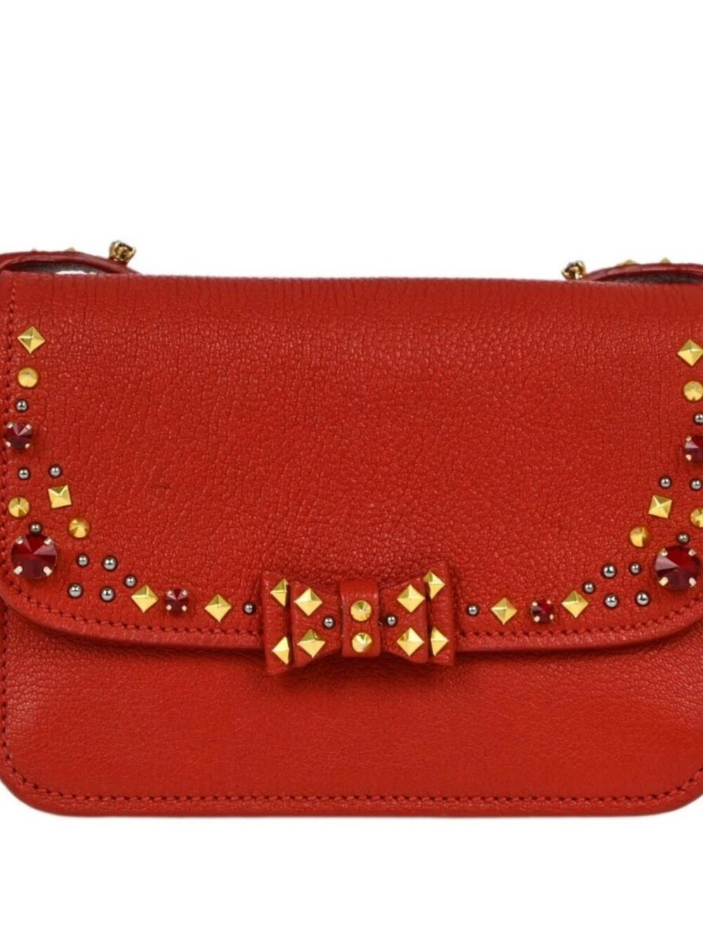 Miu Miu Red Goatskin Crossbody Bag 194/A XX91921